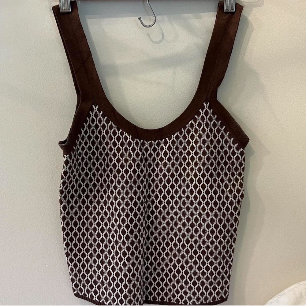 Abercrombie & Fitch Brown Knit Tank Top